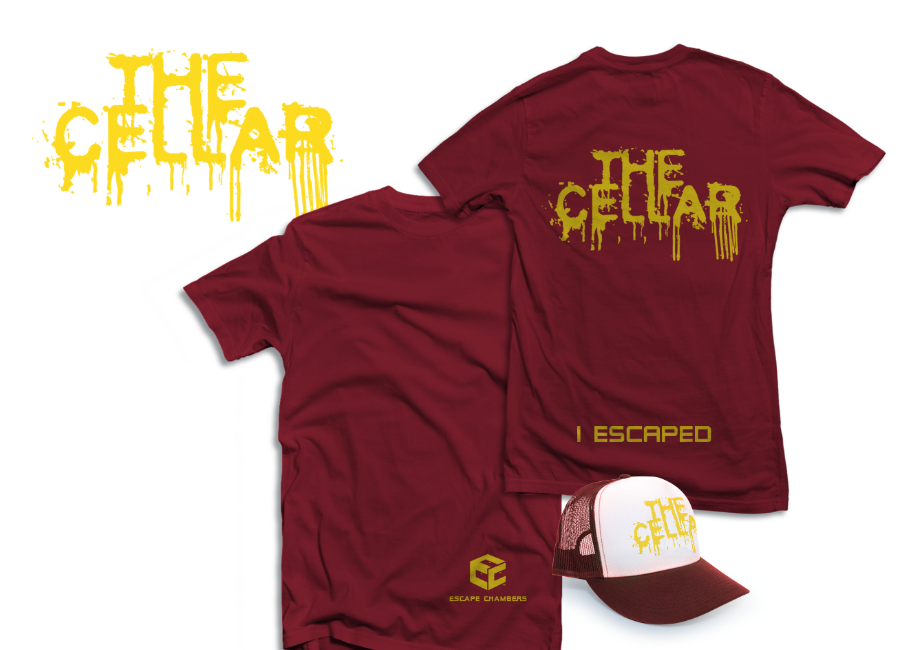 The Celler_t-shirt_for Escape Chambers_Milwaukee, Toni Veverka, Graphic designer, Art Director
